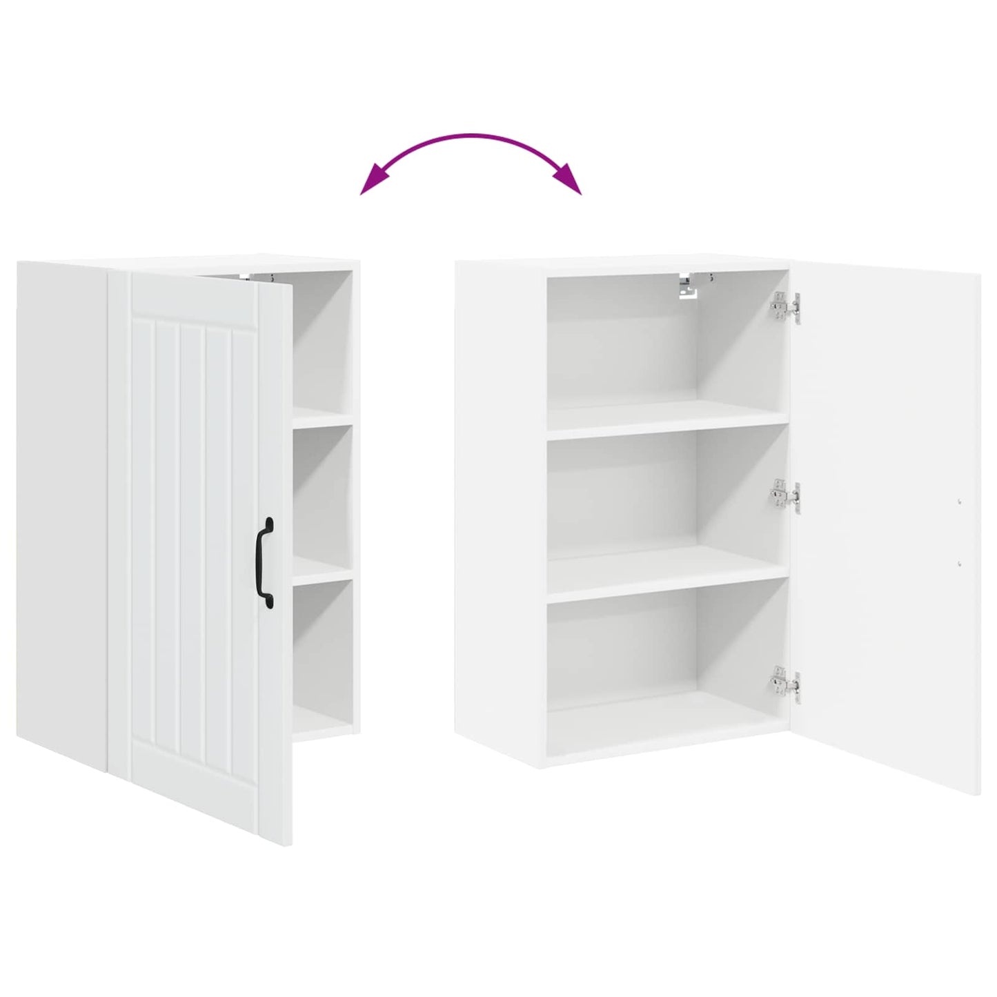 vidaXL Meuble de cuisine blanc 50 x 31 x 80 cm en bois d'ingénierie