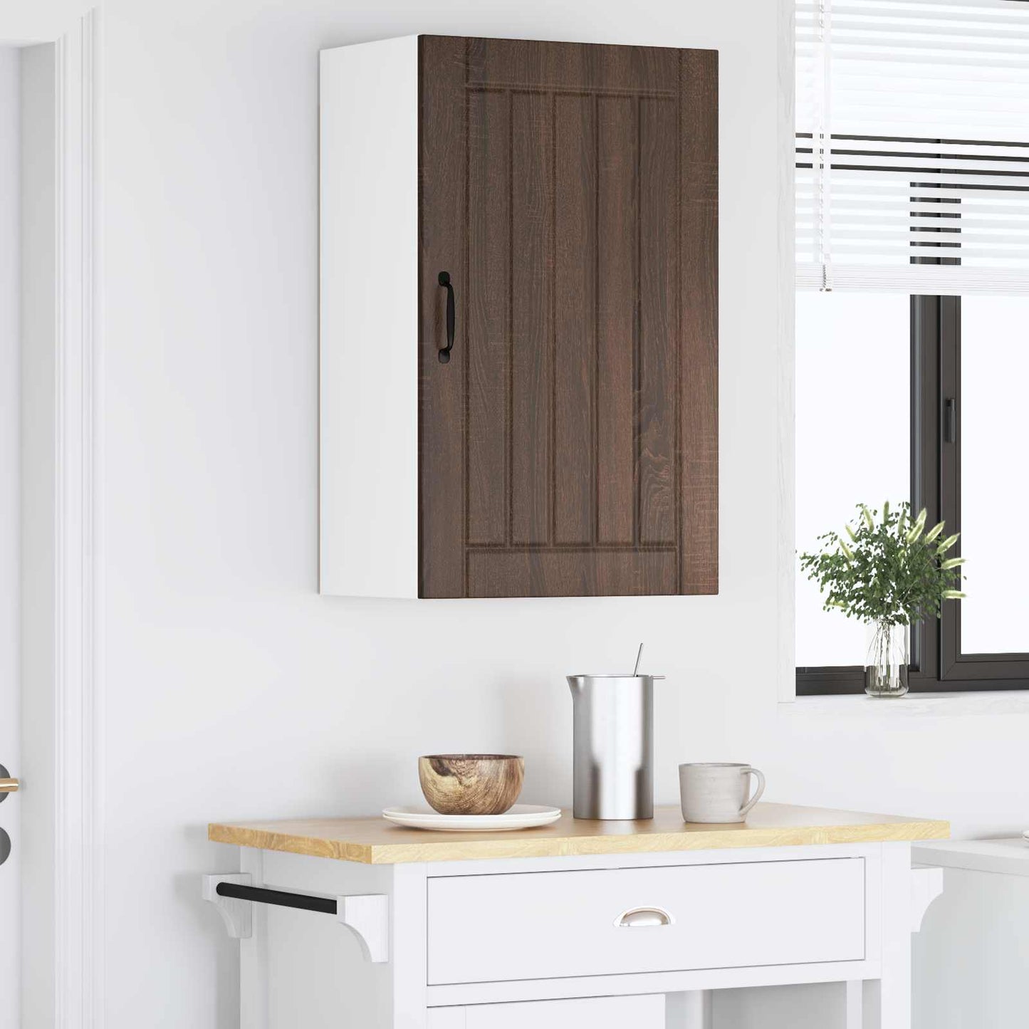 vidaXL Küchenschrank Braun Eichen-Optik 50 x 31 x 80 cm Holzwerkstoff