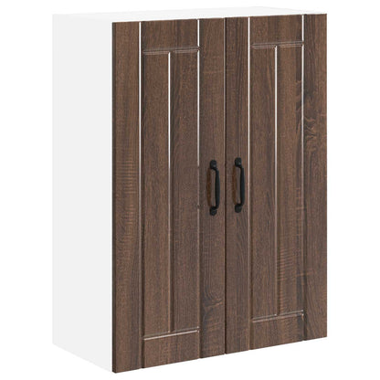 Küchenschrank Braun Eichen-Optik 60 x 31 x 80 cm Holzwerkstoff