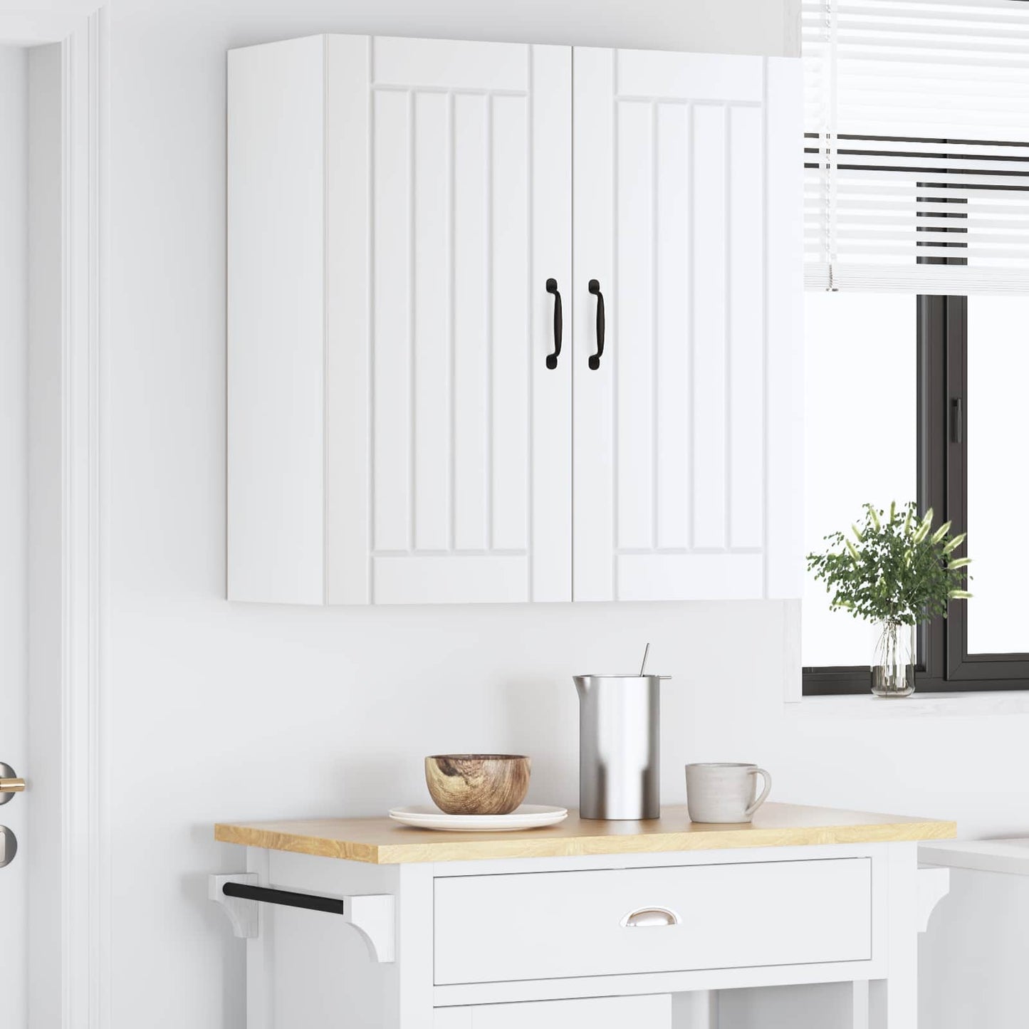 vidaXL Küchenschrank Weiß 80 x 31 x 80 cm Holzwerkstoff