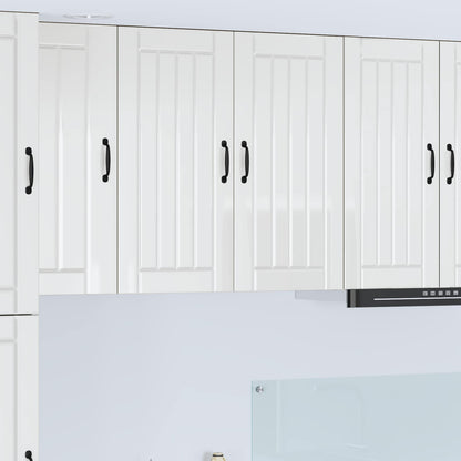vidaXL Küchenschrank Hochglanz Weiß 80 x 31 x 80 cm Holzwerkstoff