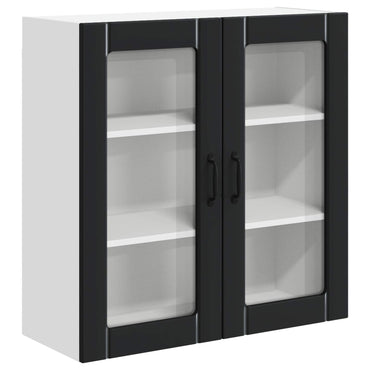vidaXL Küchenschrank Schwarz 80 x 31 x 80 cm Holzwerkstoff