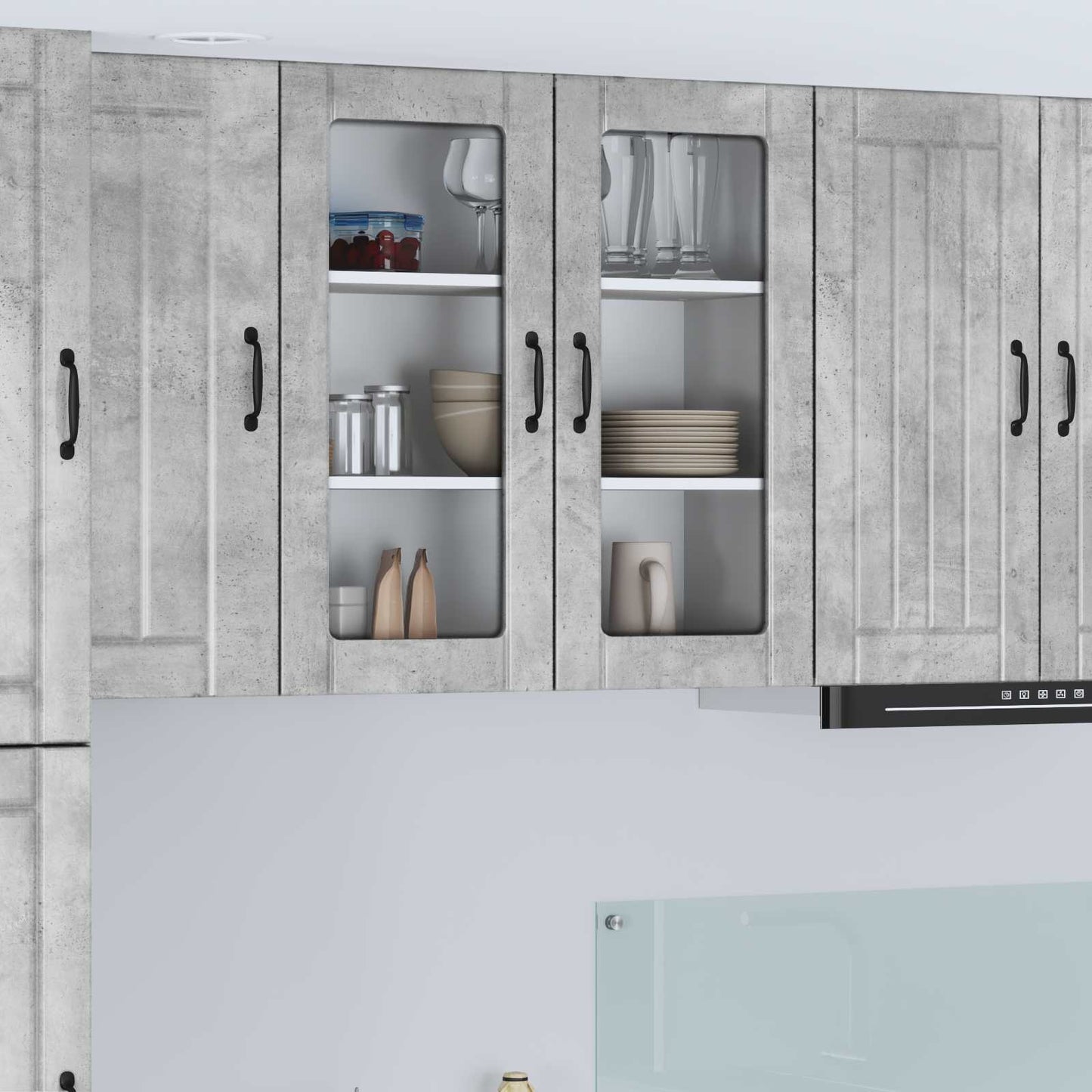 vidaXL Küchenschrank Beton Grau 80 x 31 x 80 cm Holzwerkstoff