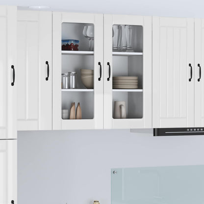 vidaXL Küchenschrank Hochglanz Weiß 80 x 31 x 80 cm Holzwerkstoff