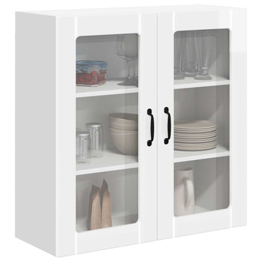 vidaXL Küchenschrank Hochglanz Weiß 80 x 31 x 80 cm Holzwerkstoff