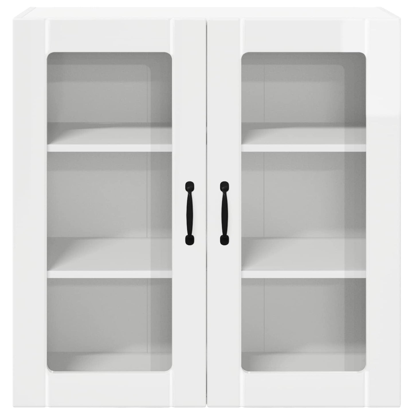 vidaXL Küchenschrank Hochglanz Weiß 80 x 31 x 80 cm Holzwerkstoff