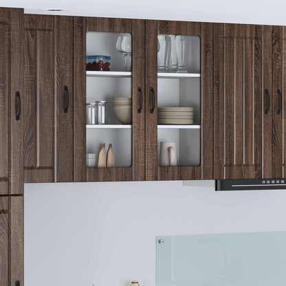 vidaXL Küchenschrank Braun Eichen-Optik 80 x 31 x 80 cm Holzwerkstoff