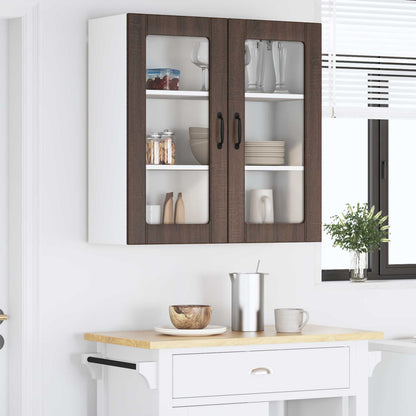 vidaXL Küchenschrank Braun Eichen-Optik 80 x 31 x 80 cm Holzwerkstoff