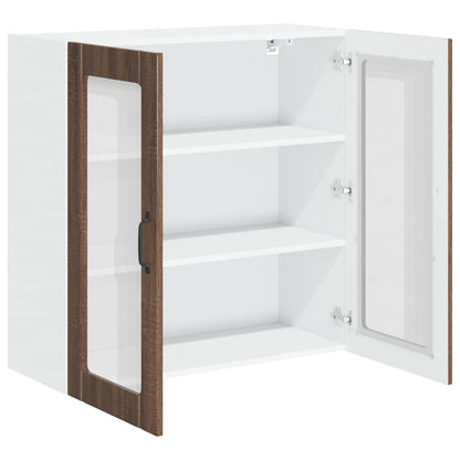 vidaXL Küchenschrank Braun Eichen-Optik 80 x 31 x 80 cm Holzwerkstoff