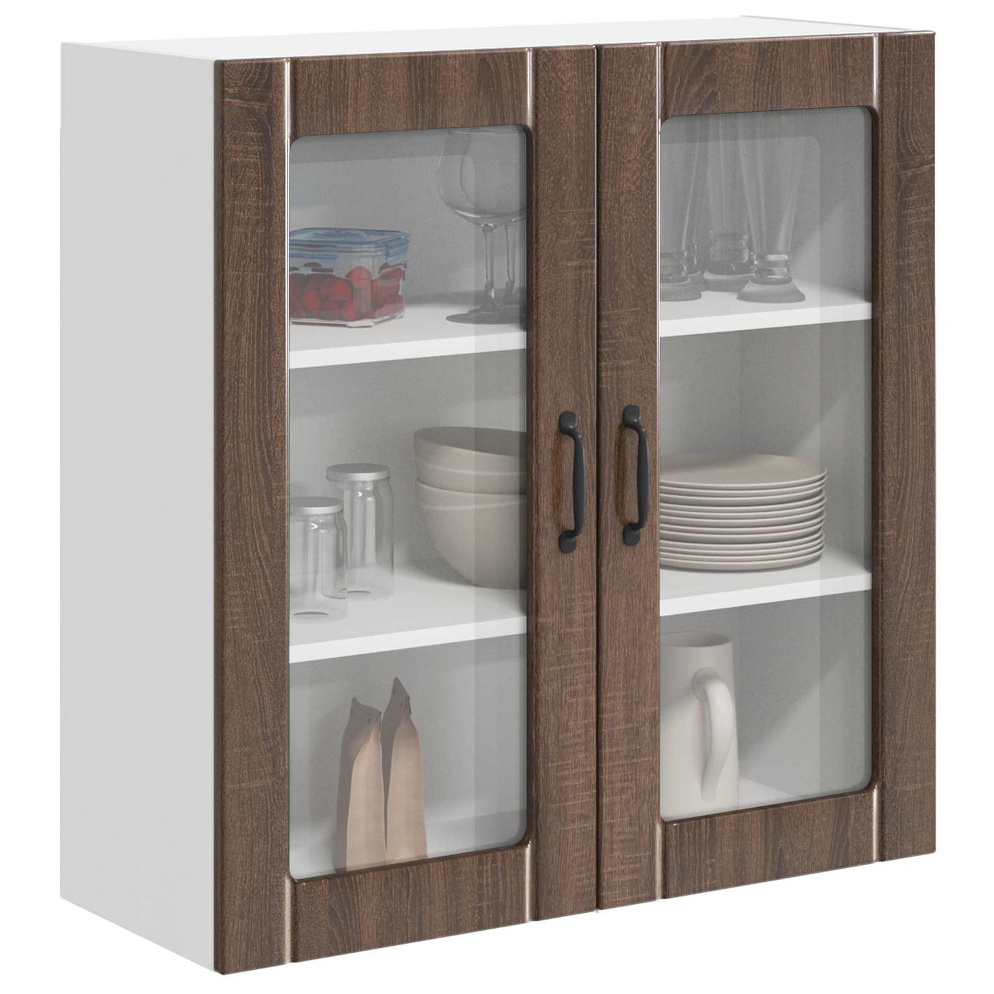 vidaXL Küchenschrank Braun Eichen-Optik 80 x 31 x 80 cm Holzwerkstoff
