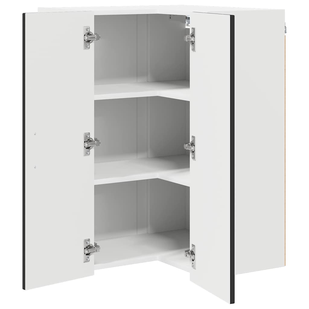 vidaXL Küchenschrank Schwarz 57 x 57 x 80 cm Holzwerkstoff