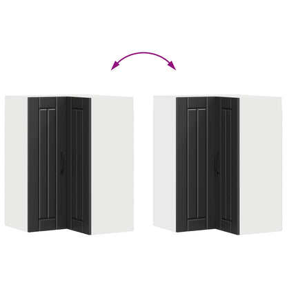 vidaXL Küchenschrank Schwarz 57 x 57 x 80 cm Holzwerkstoff