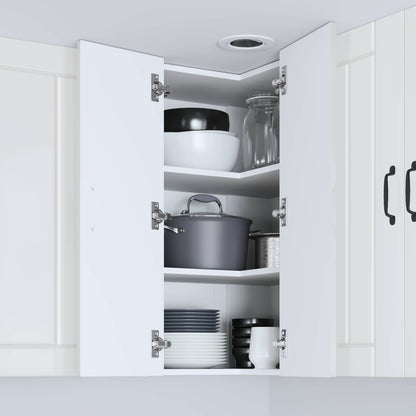 vidaXL Küchenschrank Hochglanz Weiß 57 x 57 x 80 cm Holzwerkstoff