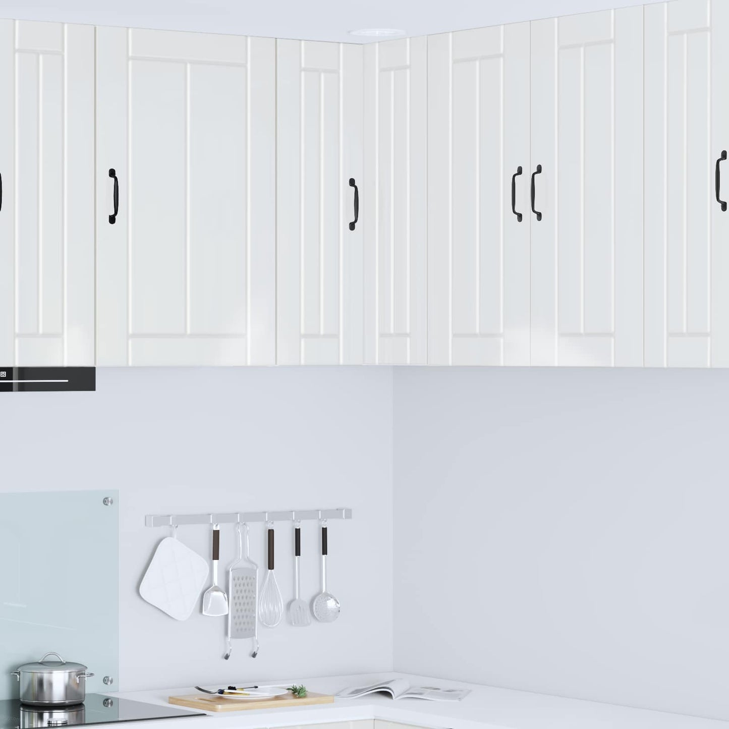 vidaXL Küchenschrank Hochglanz Weiß 57 x 57 x 80 cm Holzwerkstoff