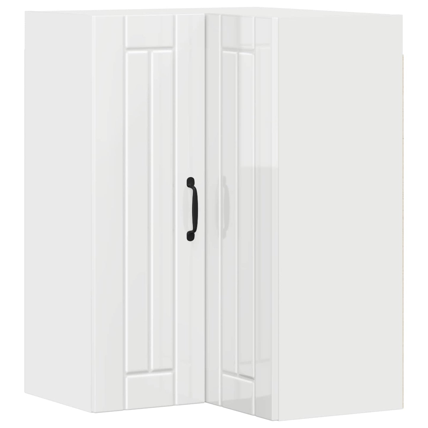 vidaXL Küchenschrank Hochglanz Weiß 57 x 57 x 80 cm Holzwerkstoff