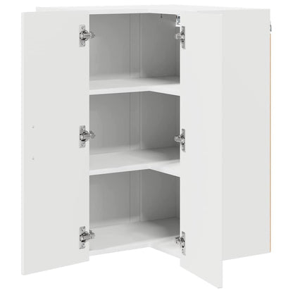 vidaXL Küchenschrank Hochglanz Weiß 57 x 57 x 80 cm Holzwerkstoff