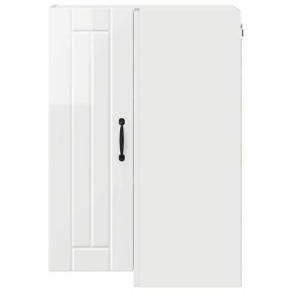 vidaXL Küchenschrank Hochglanz Weiß 57 x 57 x 80 cm Holzwerkstoff