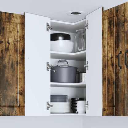 vidaXL Küchenschrank Geräucherte Eiche 57 x 57 x 80 cm Holzwerkstoff