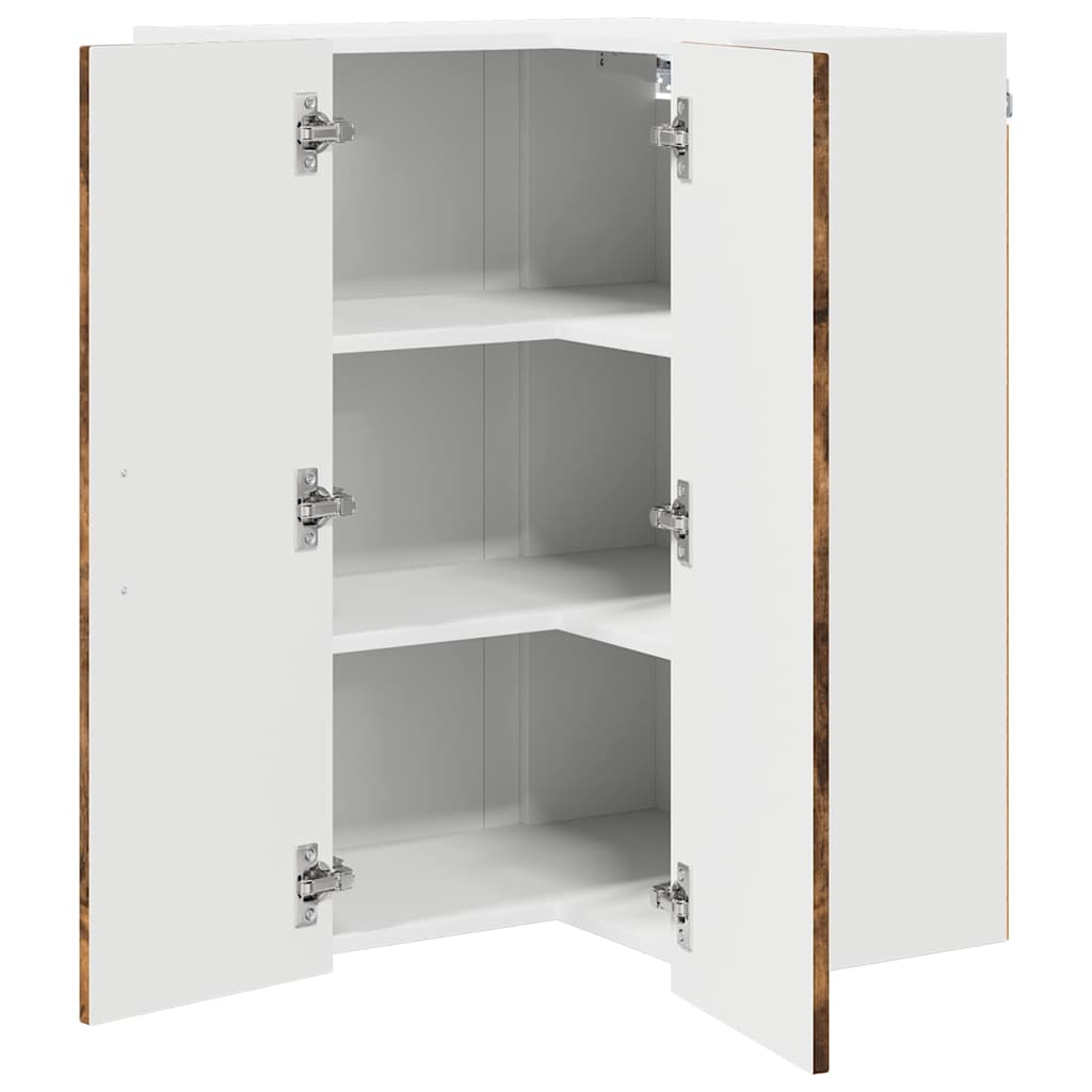 vidaXL Küchenschrank Geräucherte Eiche 57 x 57 x 80 cm Holzwerkstoff