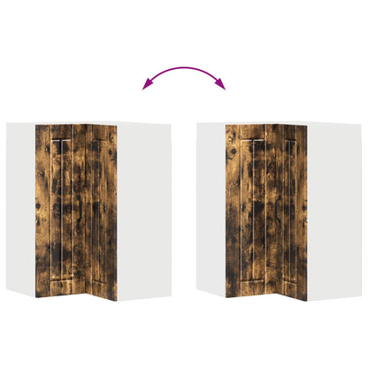 vidaXL Küchenschrank Geräucherte Eiche 57 x 57 x 80 cm Holzwerkstoff