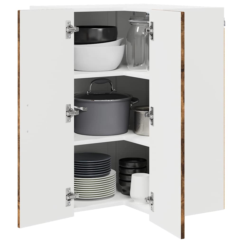 vidaXL Küchenschrank Geräucherte Eiche 57 x 57 x 80 cm Holzwerkstoff
