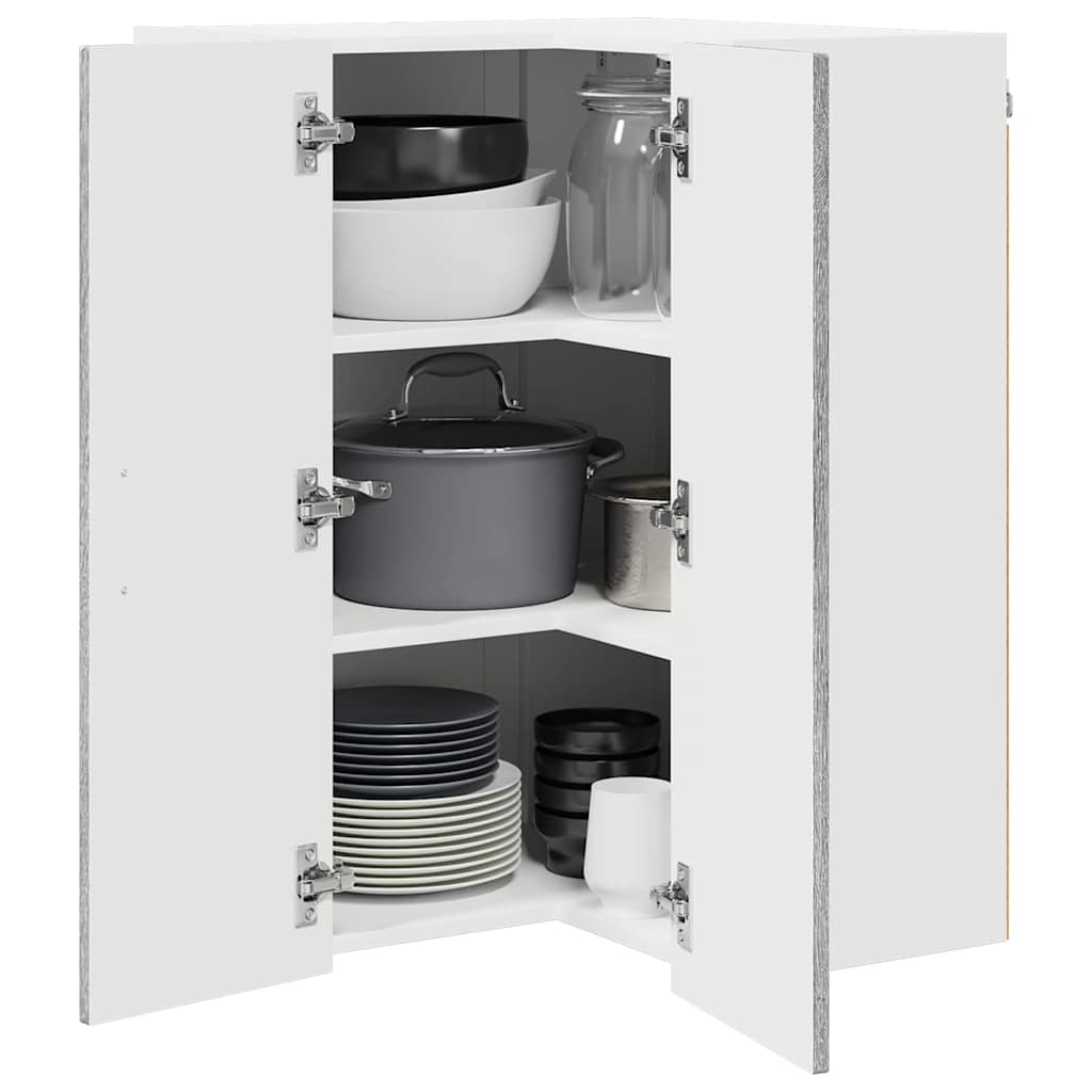 vidaXL Küchenschrank Graues Sonoma 57 x 57 x 80 cm Holzwerkstoff