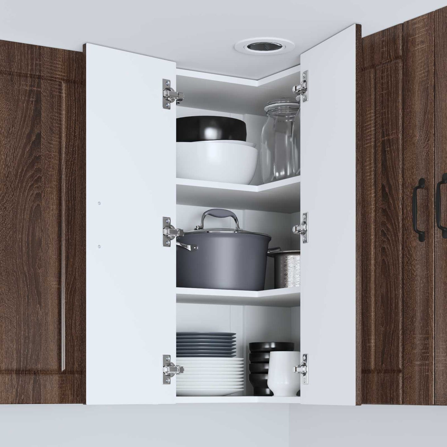 Küchenschrank Braun Eichen-Optik 57 x 57 x 80 cm Holzwerkstoff