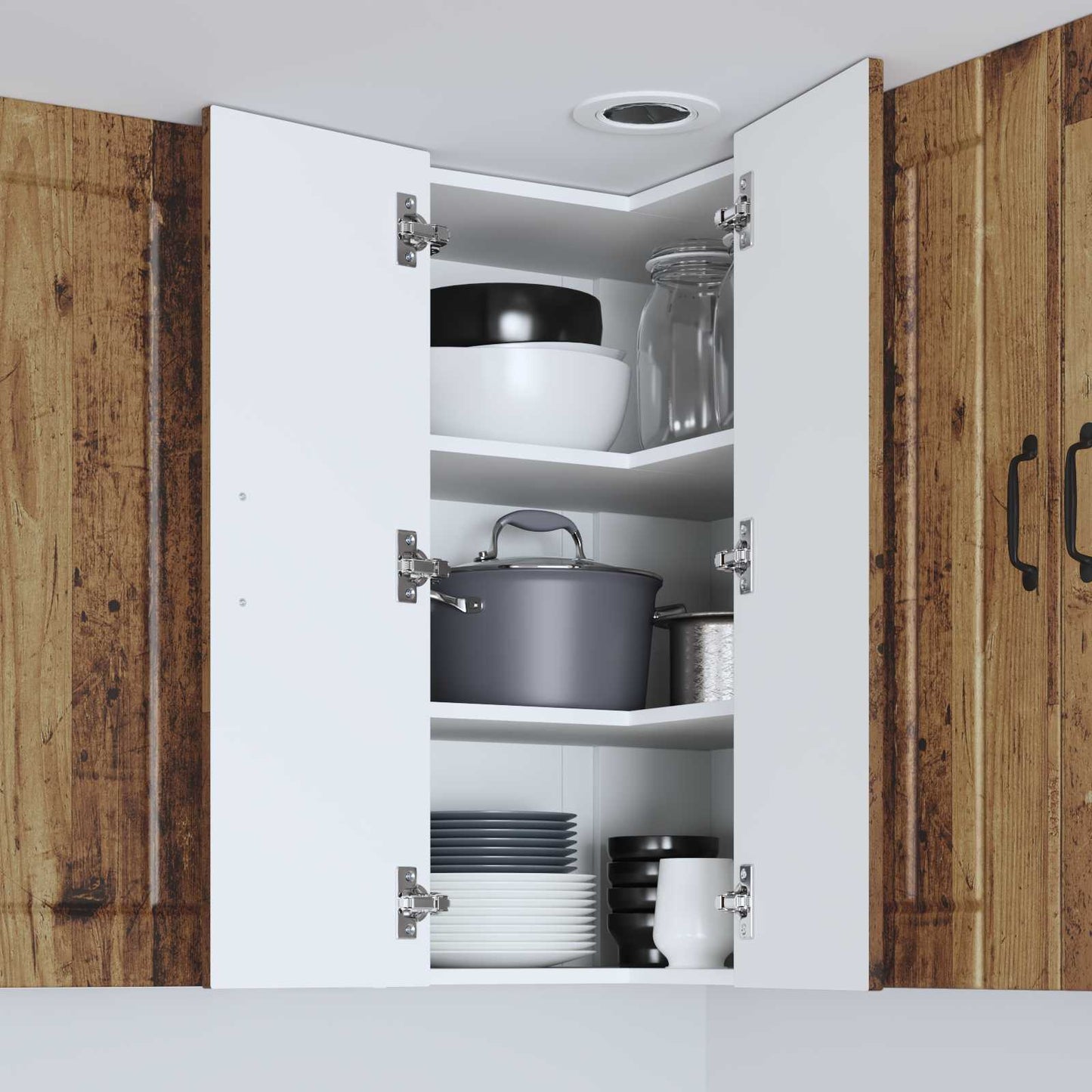 vidaXL Küchenschrank Altholz 57 x 57 x 80 cm Holzwerkstoff