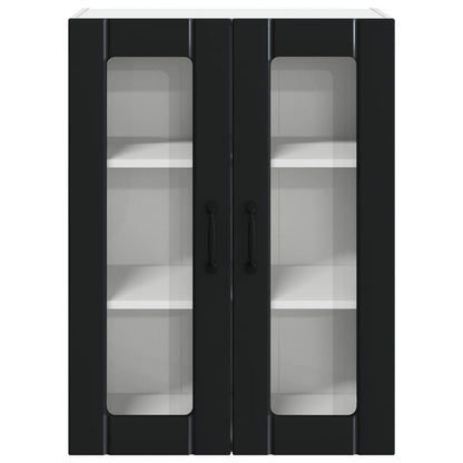 Küchenschrank Schwarz 60 x 31 x 80 cm Holzwerkstoff