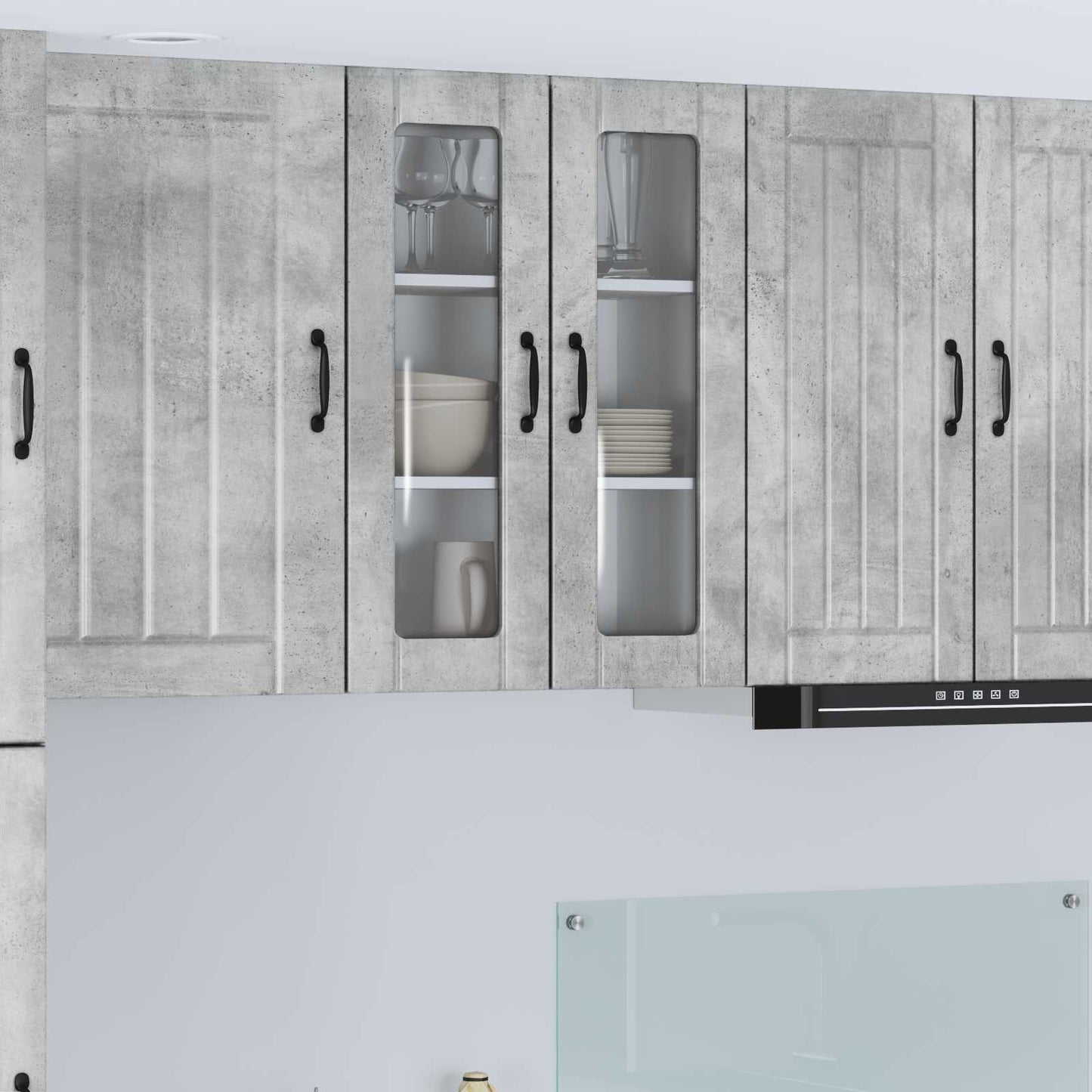vidaXL Küchenschrank Beton Grau 60 x 31 x 80 cm Holzwerkstoff