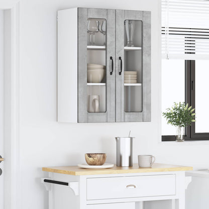 vidaXL Küchenschrank Beton Grau 60 x 31 x 80 cm Holzwerkstoff