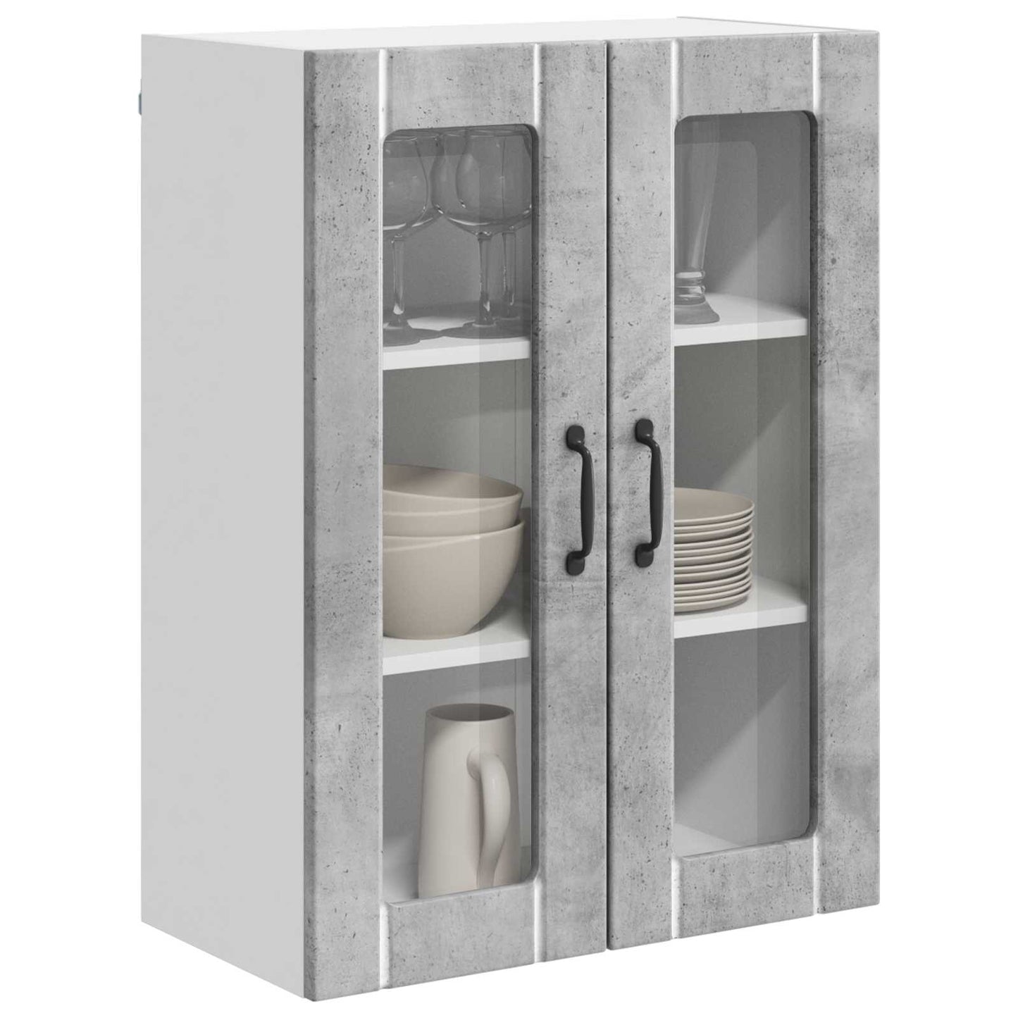 vidaXL Küchenschrank Beton Grau 60 x 31 x 80 cm Holzwerkstoff