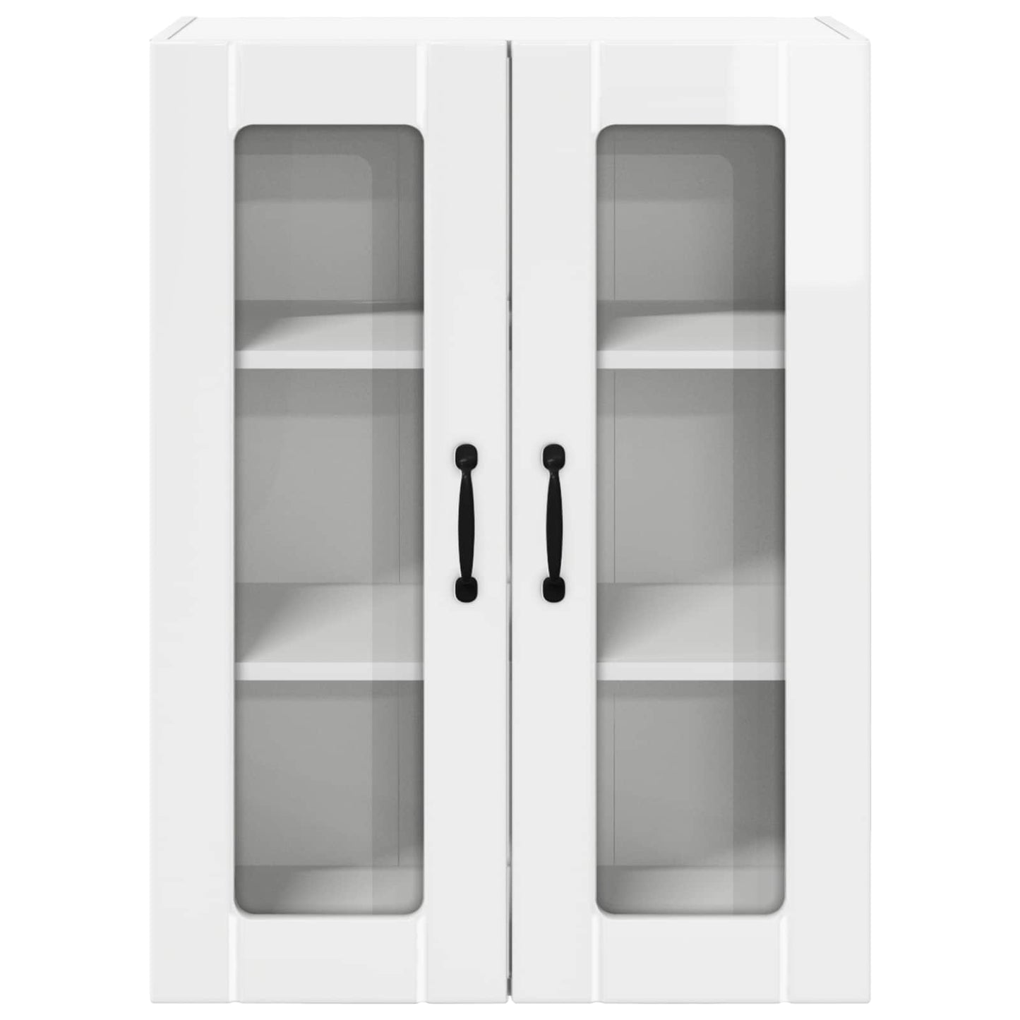 vidaXL Küchenschrank Hochglanz Weiß 60 x 31 x 80 cm Holzwerkstoff