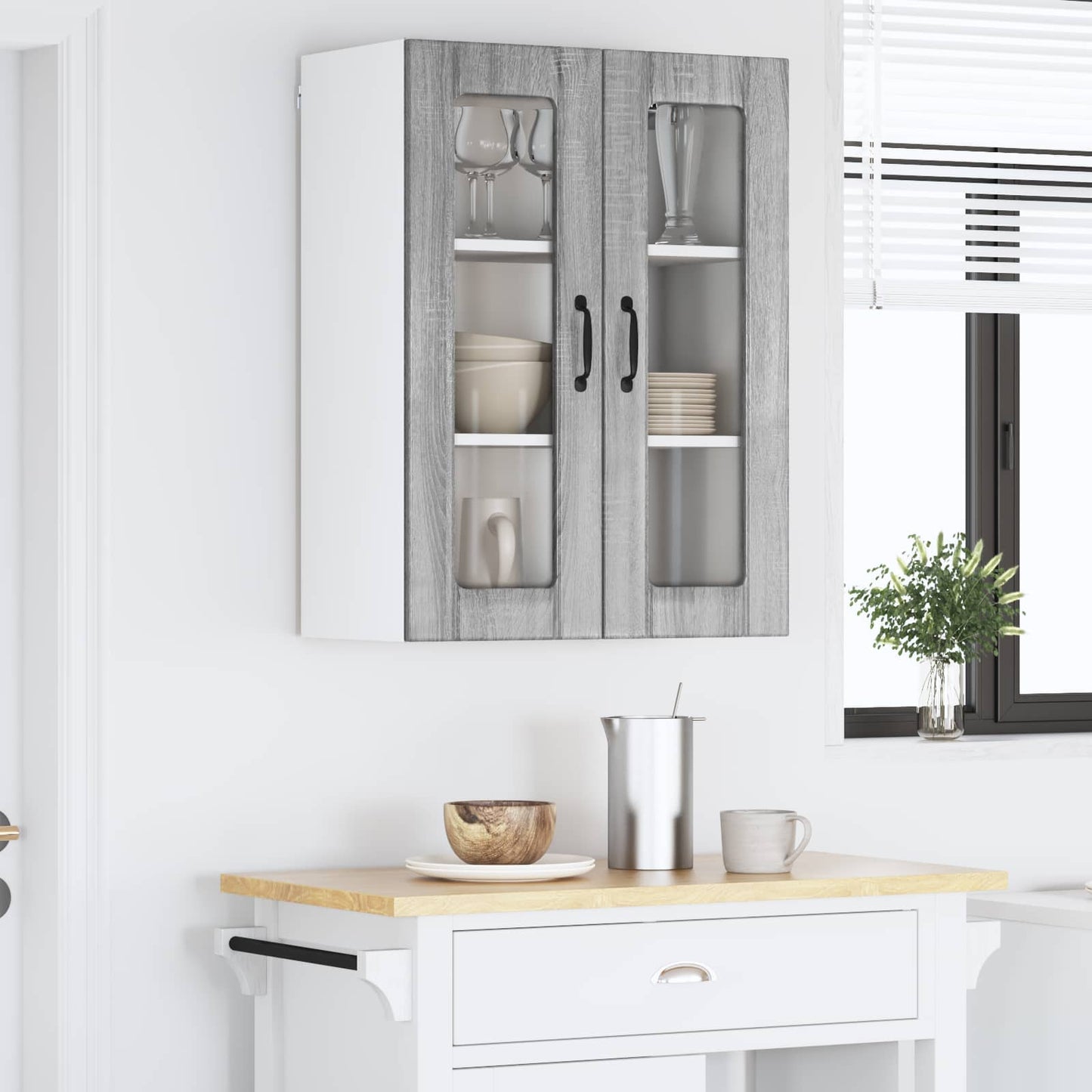vidaXL Küchenschrank Graues Sonoma 60 x 31 x 80 cm Holzwerkstoff