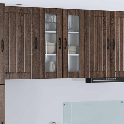 vidaXL Küchenschrank Braun Eichen-Optik 60 x 31 x 80 cm Holzwerkstoff