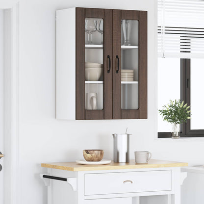 vidaXL Küchenschrank Braun Eichen-Optik 60 x 31 x 80 cm Holzwerkstoff