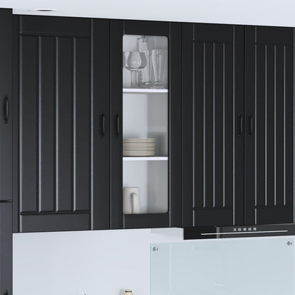vidaXL Küchenschrank Schwarz 40 x 31 x 100 cm Holzwerkstoff