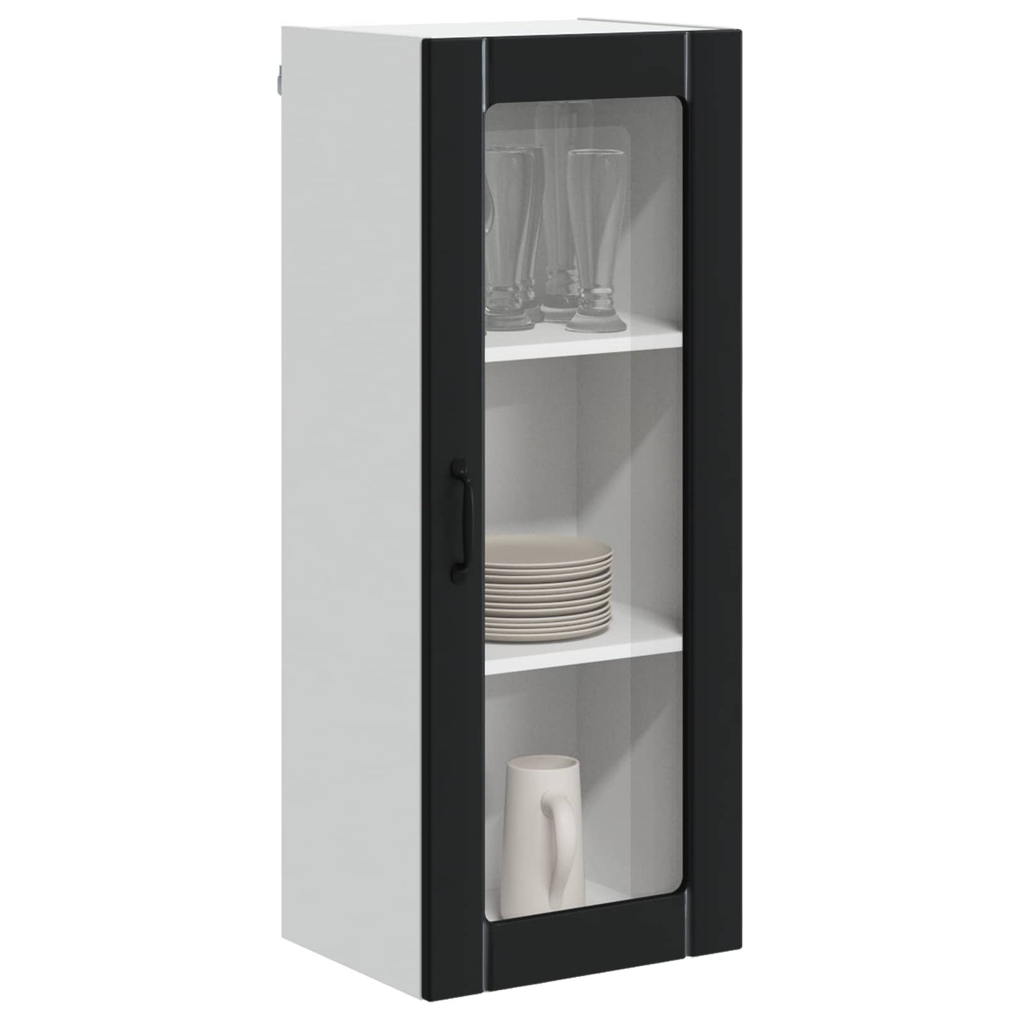 vidaXL Küchenschrank Schwarz 40 x 31 x 100 cm Holzwerkstoff