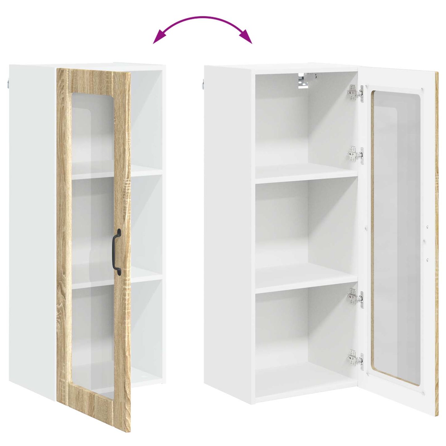 vidaXL Küchenschrank Sonoma-Eiche 40 x 31 x 100 cm Holzwerkstoff