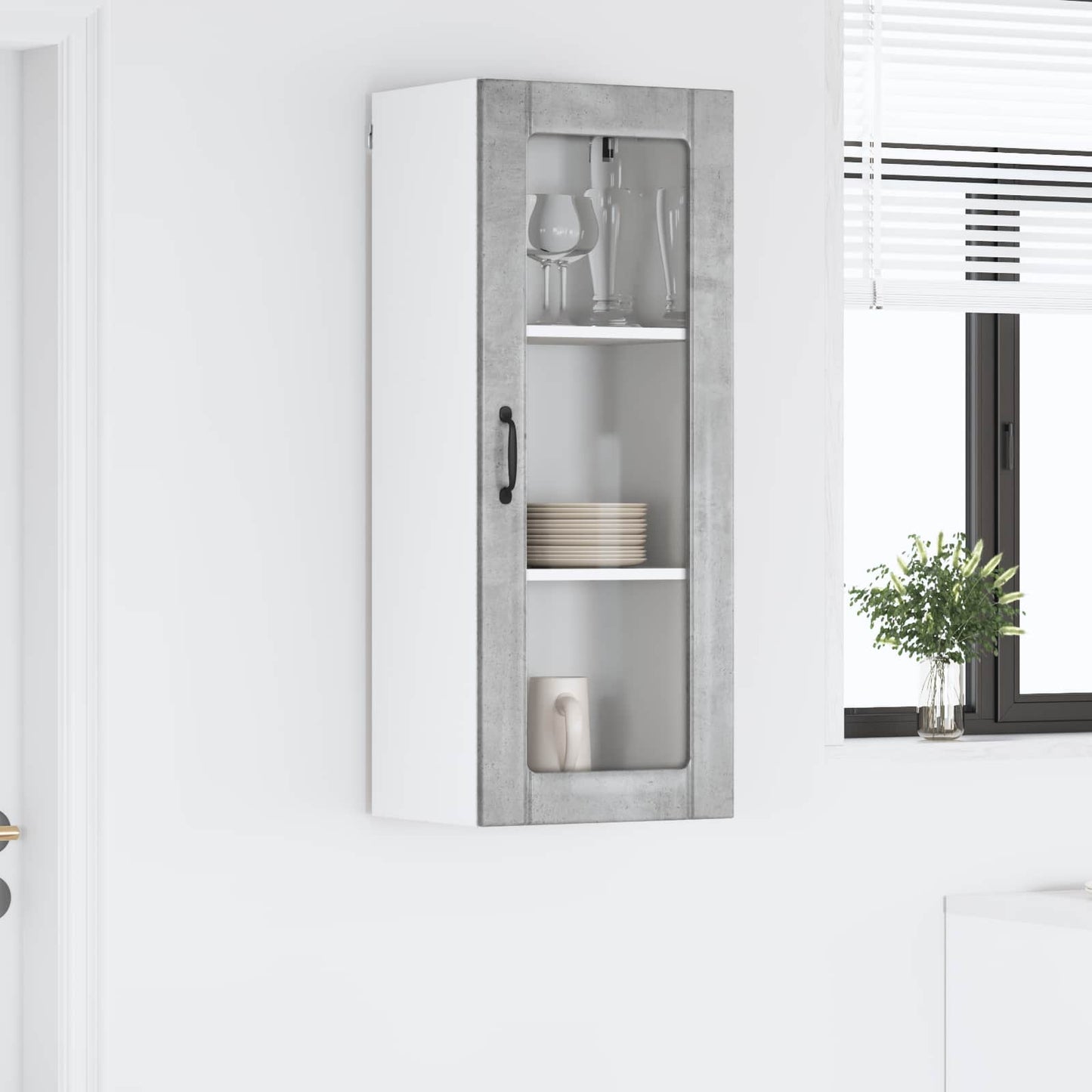 vidaXL Küchenschrank Beton Grau 40 x 31 x 100 cm Holzwerkstoff