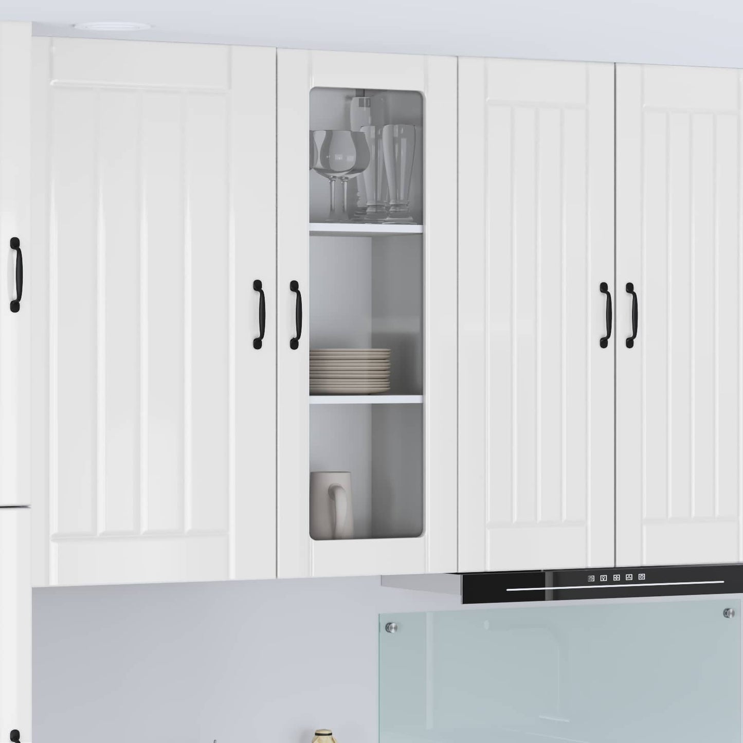 vidaXL Küchenschrank Hochglanz Weiß 40 x 31 x 100 cm Holzwerkstoff