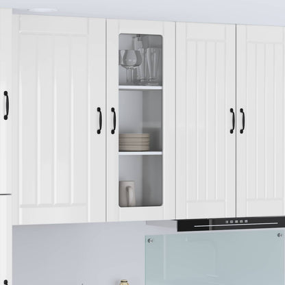 vidaXL Küchenschrank Hochglanz Weiß 40 x 31 x 100 cm Holzwerkstoff