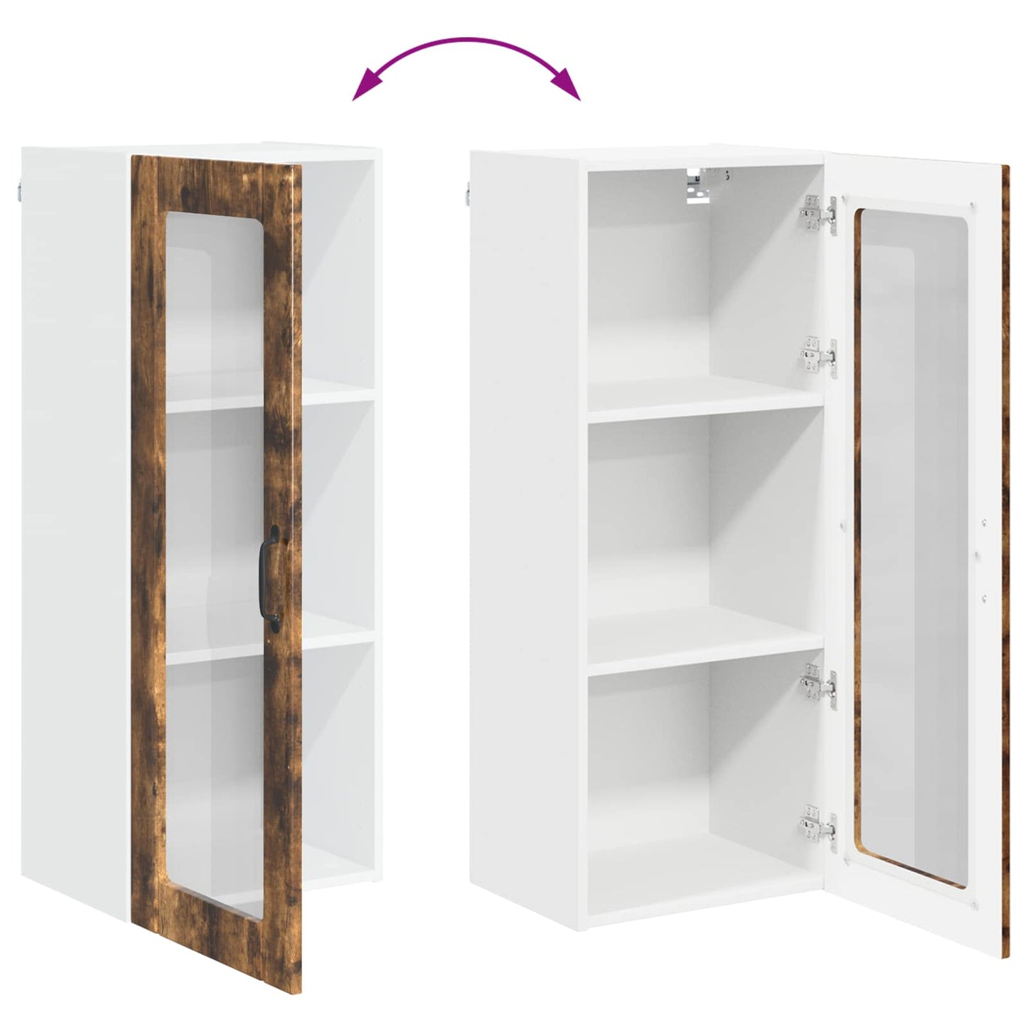 Küchenschrank Geräucherte Eiche 40 x 31 x 100 cm Holzwerkstoff