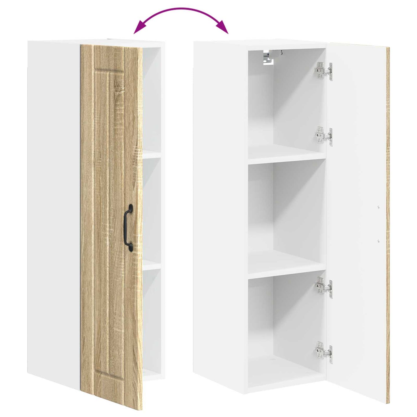 vidaXL Küchenschrank Sonoma-Eiche 30 x 31 x 100 cm Holzwerkstoff
