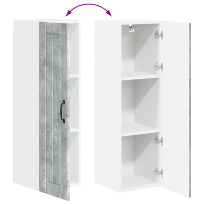 Küchenschrank Beton Grau 30 x 31 x 100 cm Holzwerkstoff