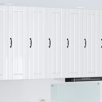 vidaXL Küchenschrank Hochglanz Weiß 30 x 31 x 100 cm Holzwerkstoff