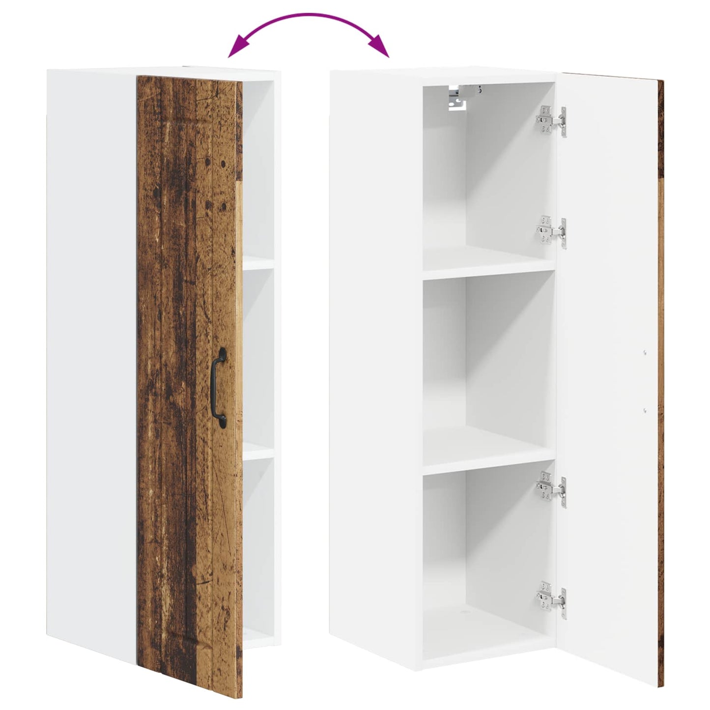 vidaXL Küchenschrank Altholz 30 x 31 x 100 cm Holzwerkstoff