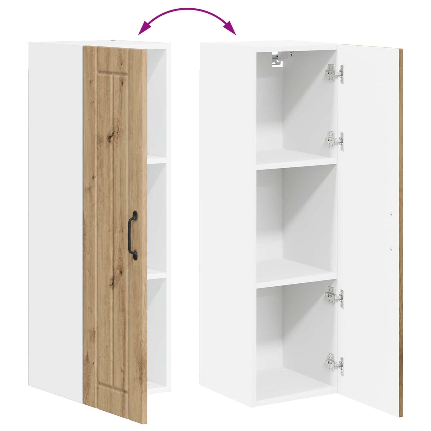 Küchenschrank Artisan-Eiche 30 x 31 x 100 cm Holzwerkstoff