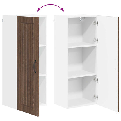 Küchenschrank Braun Eichen-Optik 40 x 31 x 100 cm Holzwerkstoff