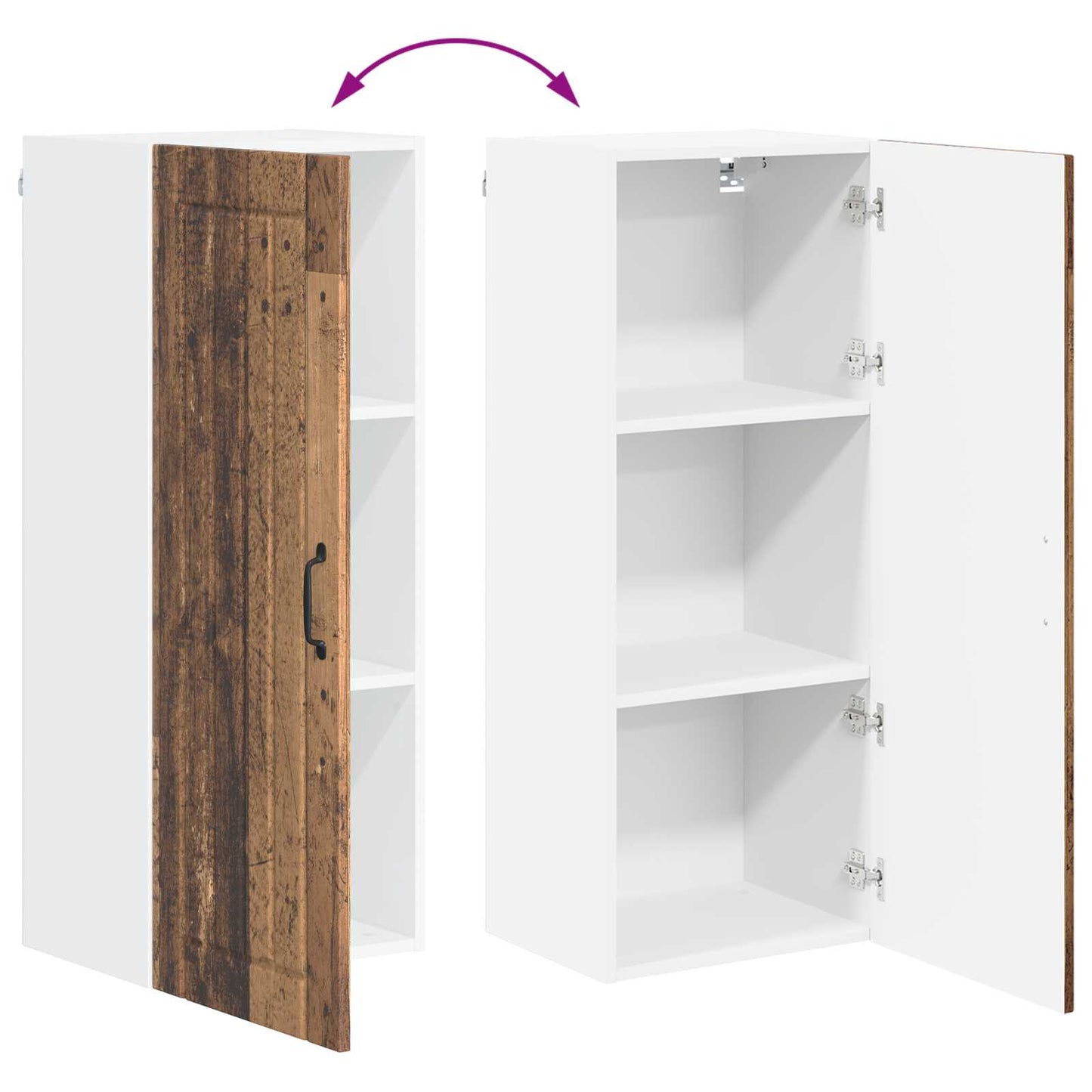 vidaXL Küchenschrank Altholz 40 x 31 x 100 cm Holzwerkstoff
